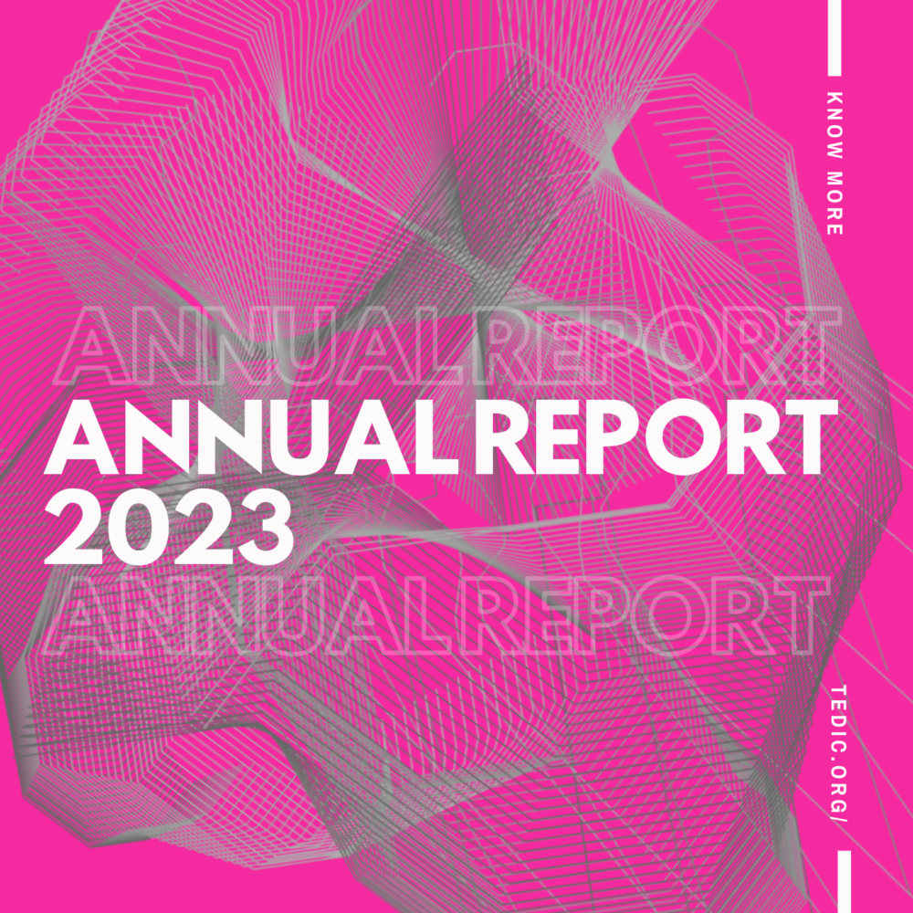 Flyer with text: Annual Report 2023