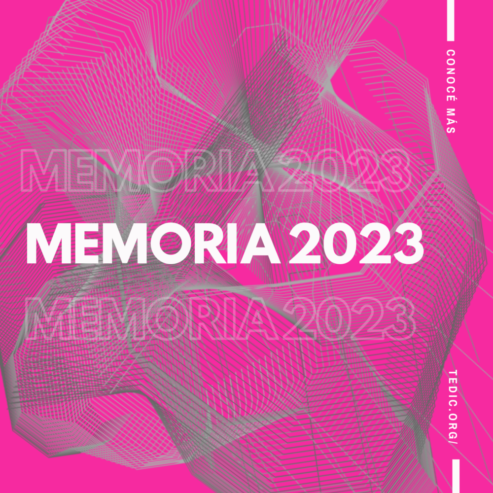 Flyer con texto: Memoria 2023
