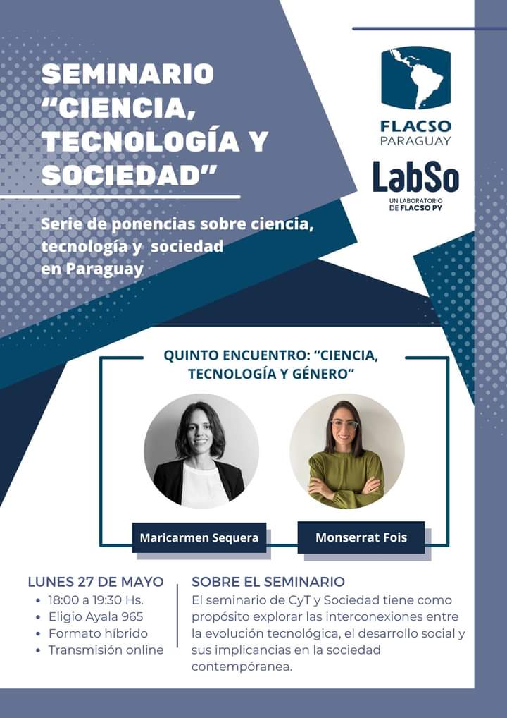 Flyer Seminario "Ciencia, Tecnología y Sociedad" - FLACSO Paraguay