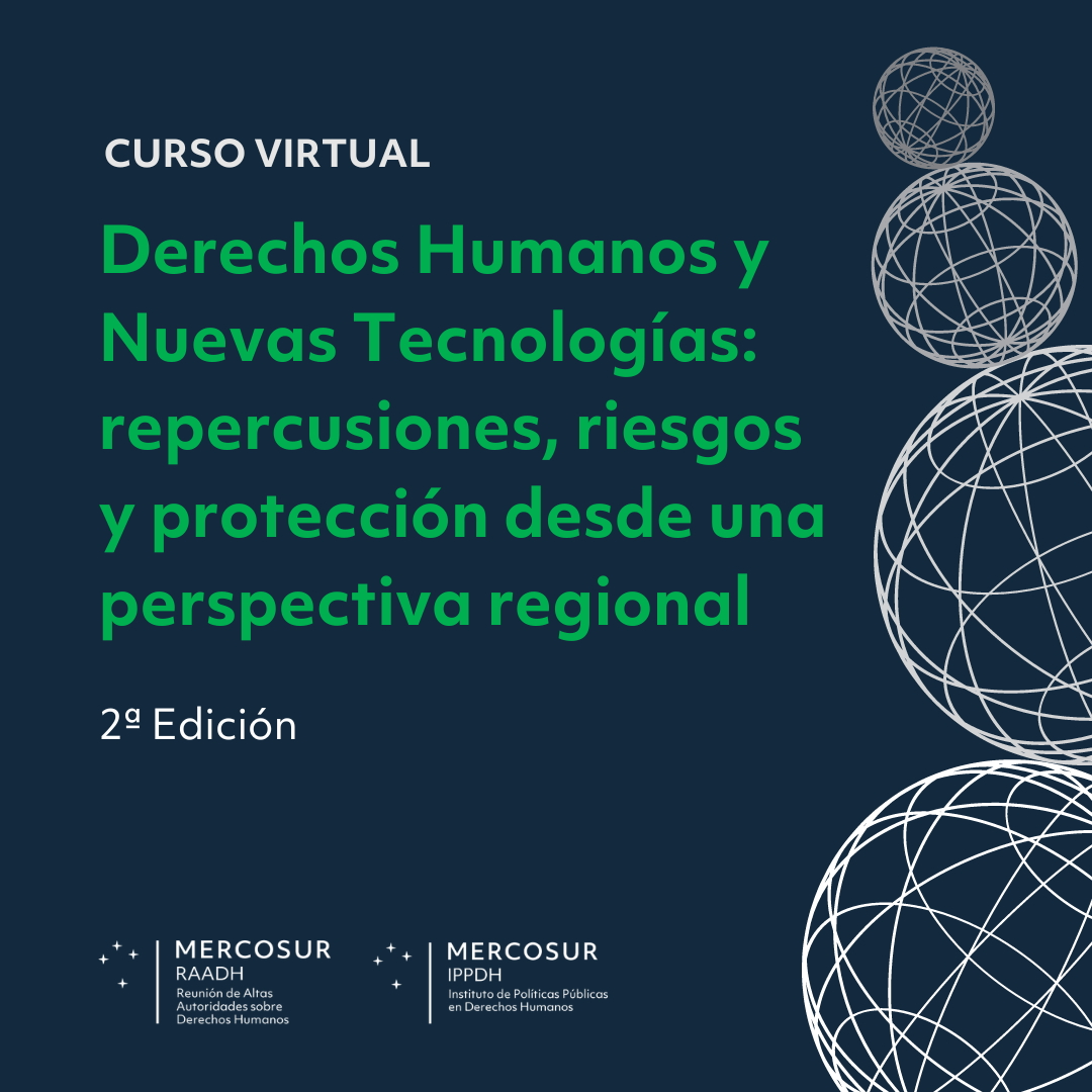 Placa del curso nuevas tecnologías y derechos humanos