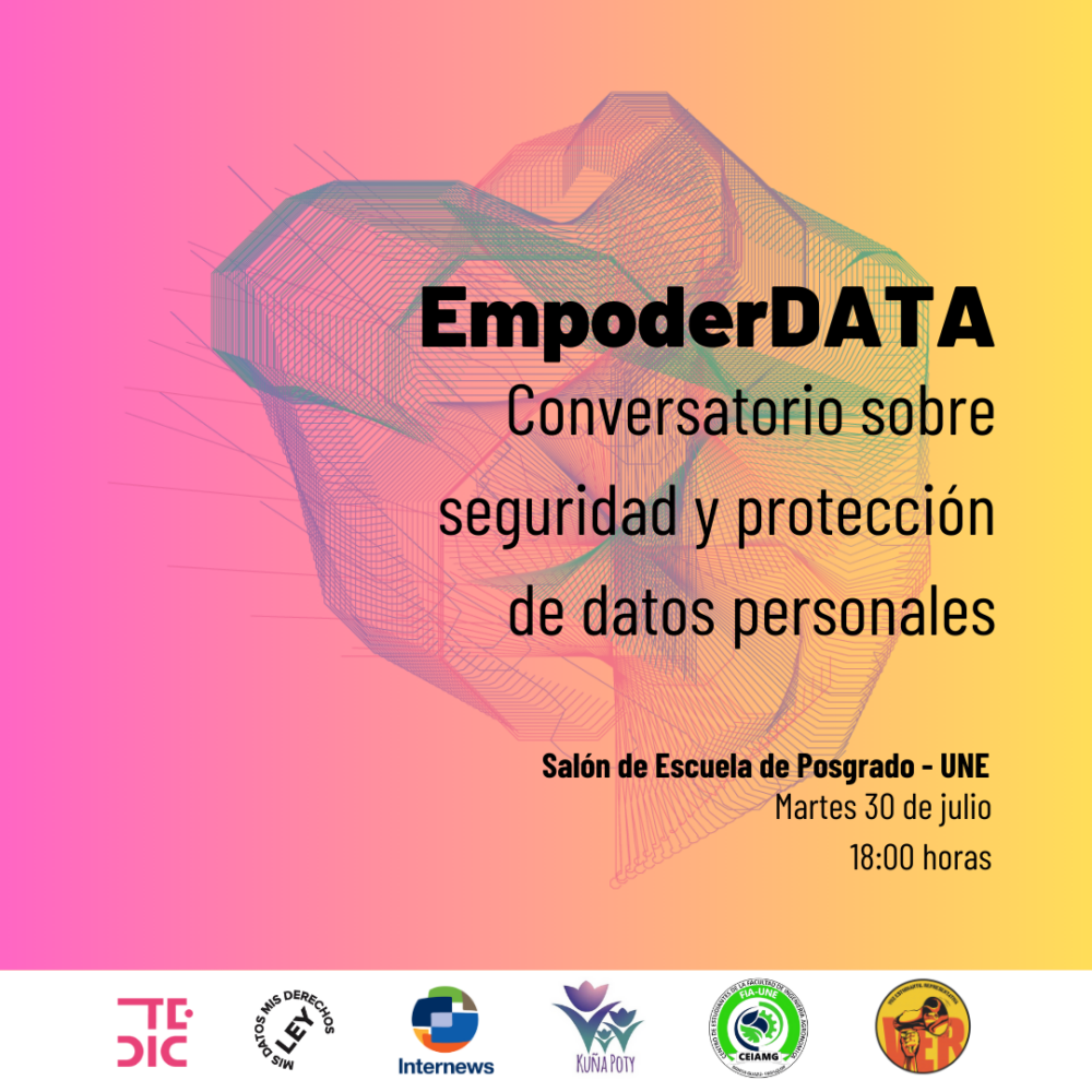 Placa y texto: Conversatorio EmpoderDATA