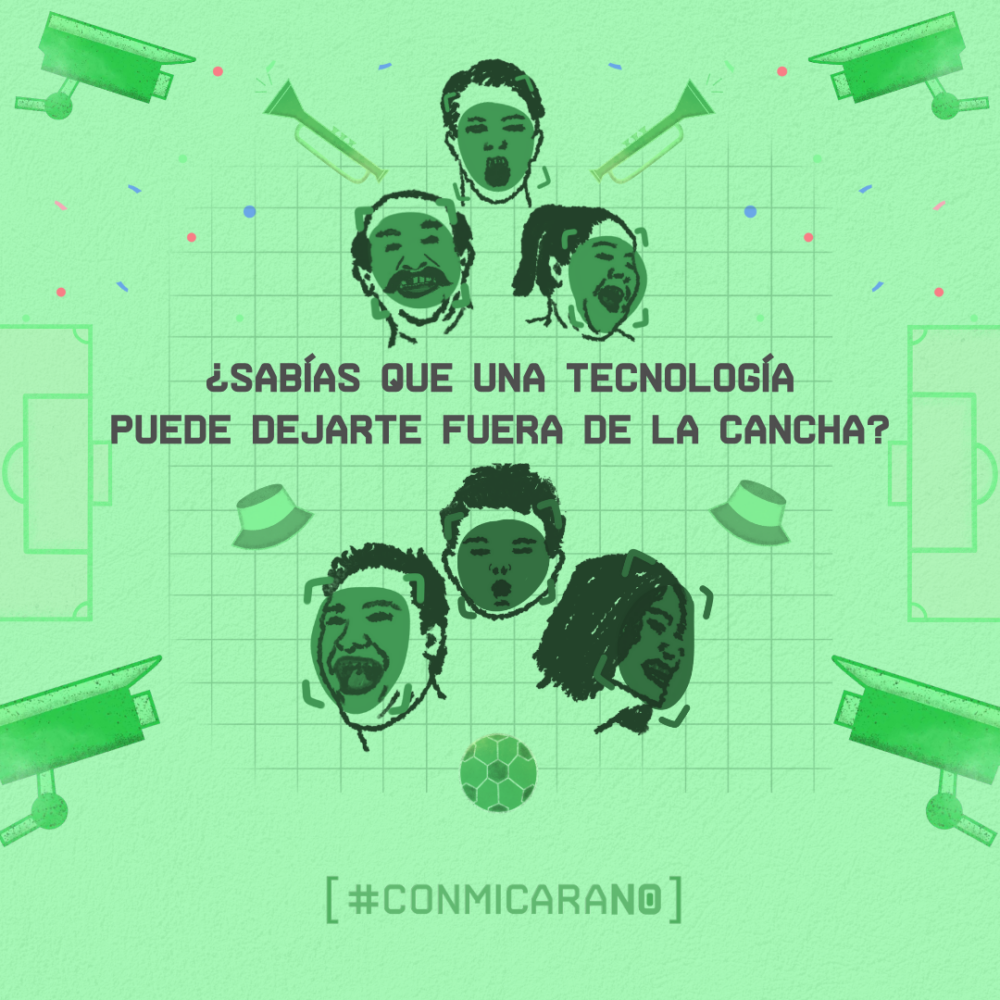 imagen con fondo verde y texto ¿Te imaginás que una tecnología te deje fuera de la cancha?