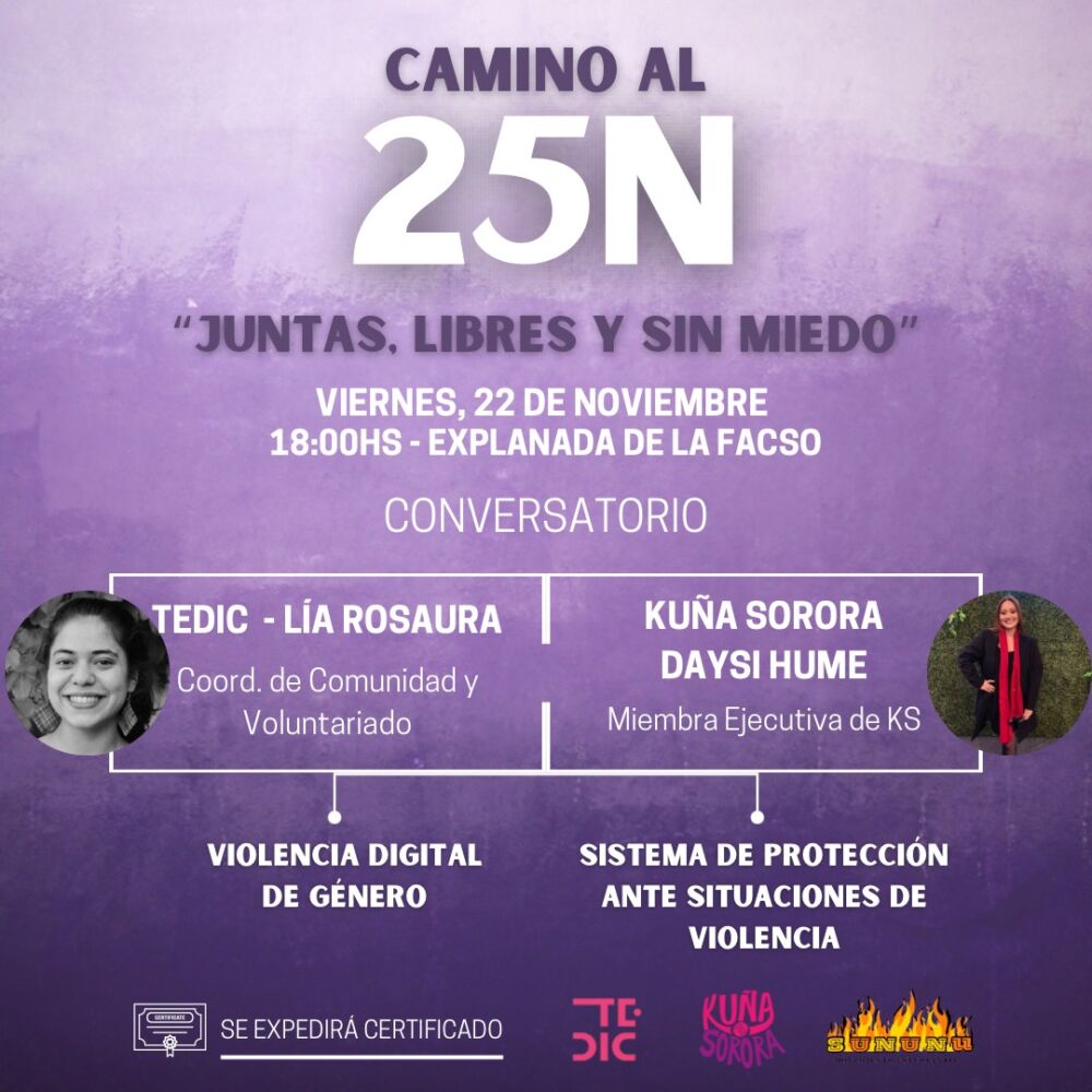 Conversatorio "Juntas, libres y sin miedo" -