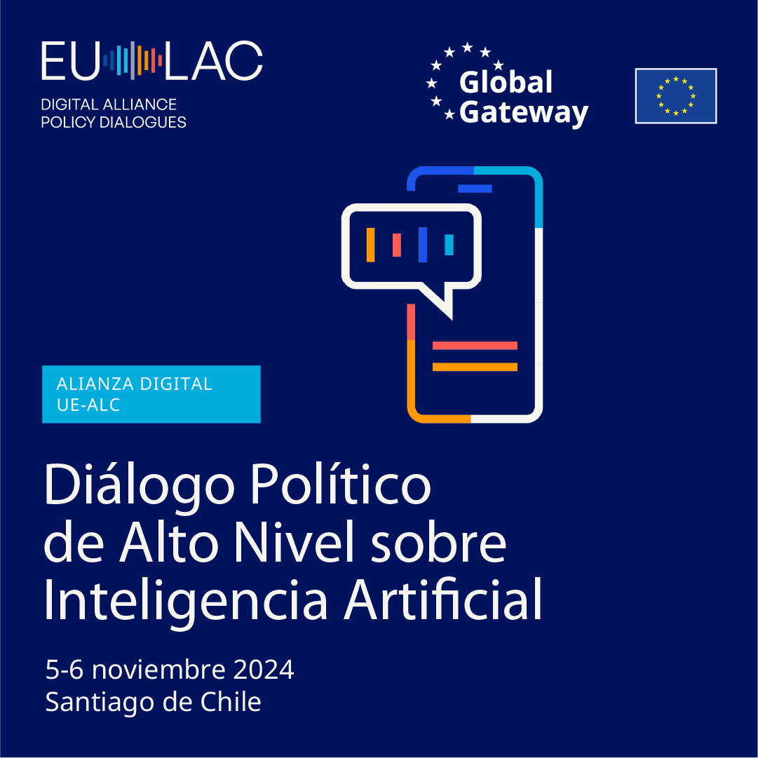 Placa y texto: diálogo político de alto nivel sobre inteligencia artificial