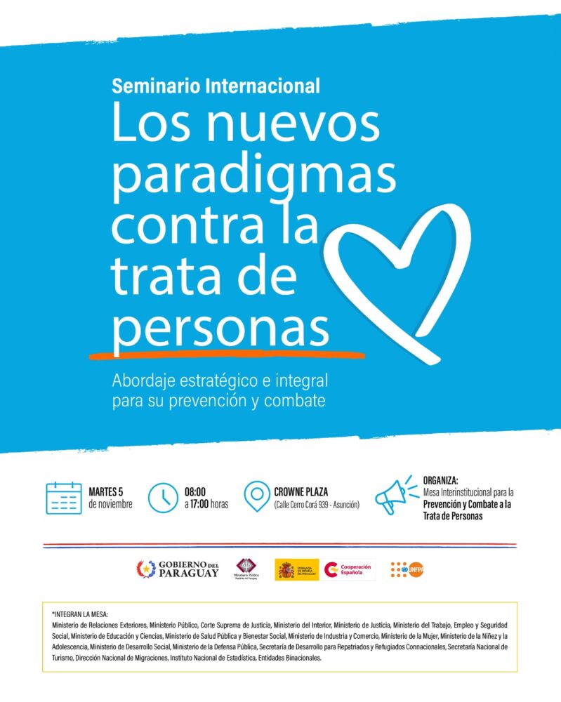 Seminario internacional sobre paradigmas contra la trata de personas